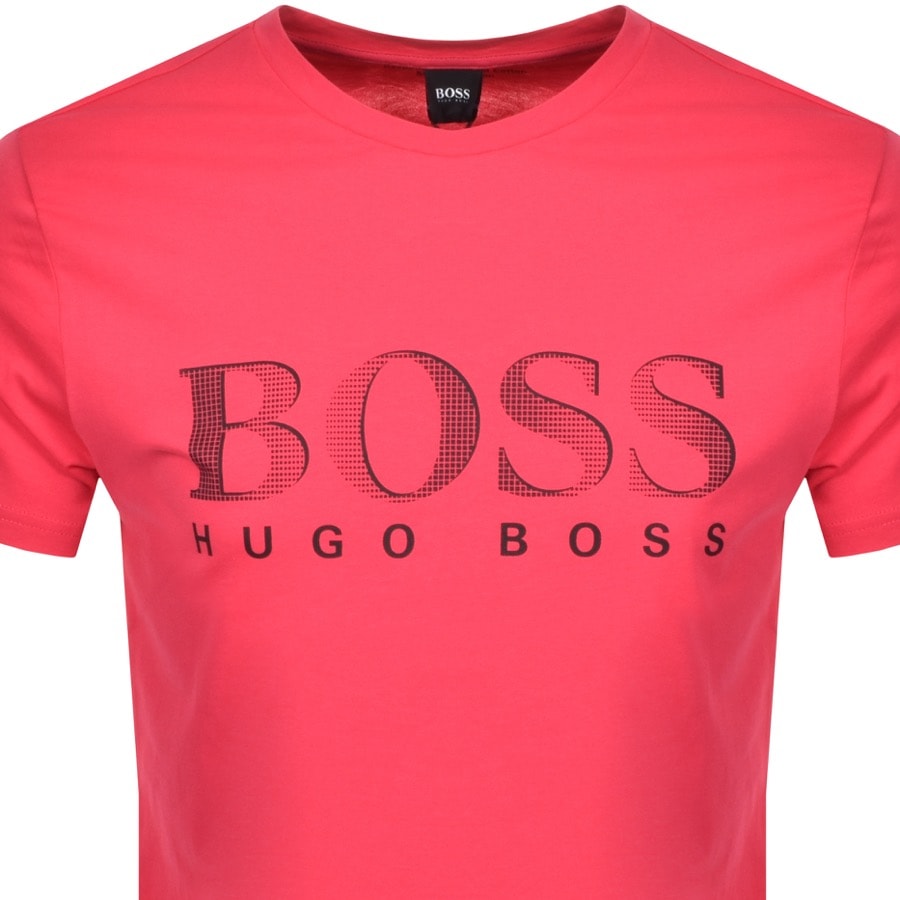 Alternative Image for ProductBOSS HUGO BOSS UV Protection Logo T Shirt Pink2